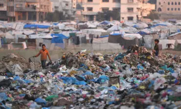 People in Gaza dig through garbage for things to burn to keep warm, a far cry from Trump’s vision