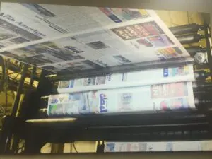 The Arab American News off the press. 
