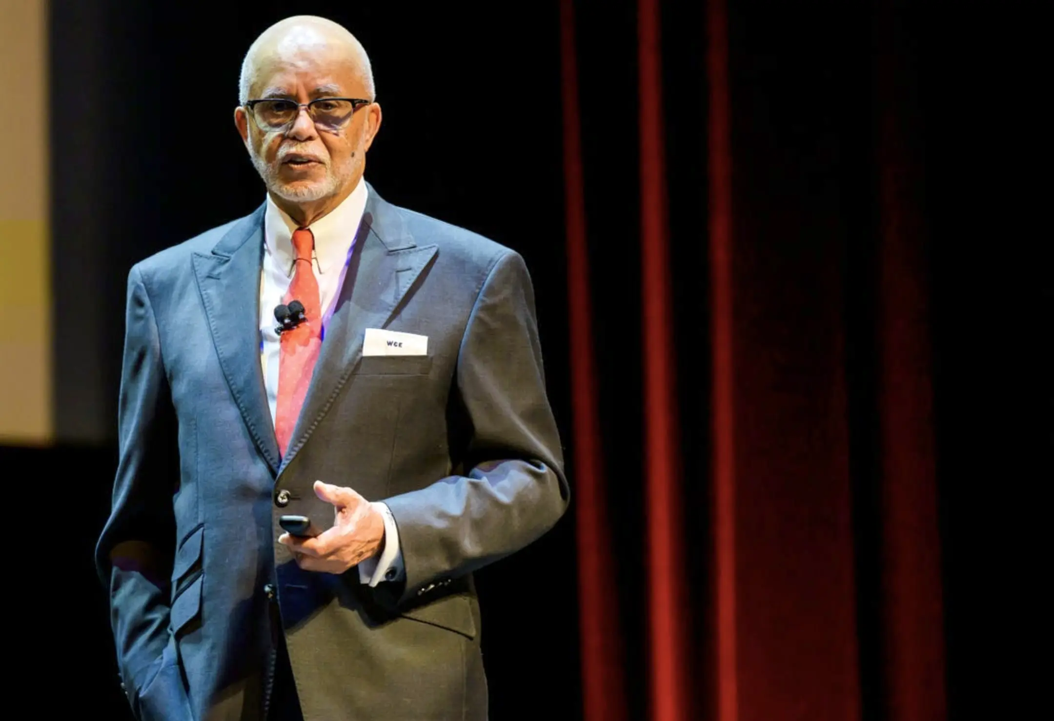 Wayne County Executive Warren C. Evans speaks at the 2026 State of the County Address on Wednesday, February 11, in Dearborn. – Photo by Abbas Shehab