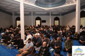 Worshipers inside the Mosque Of The Prophet during Ramadan. – Photo by the Islamic Institute of Knowledge