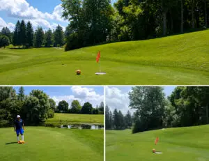 Bilal Hussein practicing FootGolf