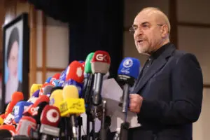 Iranian Parliament Speaker Mohammad Bagher Ghalibaf