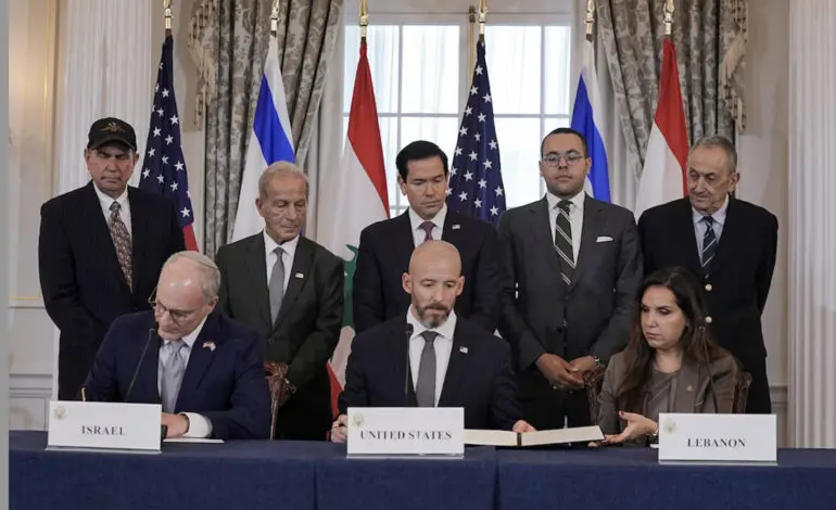 U.S., Israel and Lebanon sign framework agreement as Hezbollah rejects direct talks and demands unconditional Israeli withdrawal