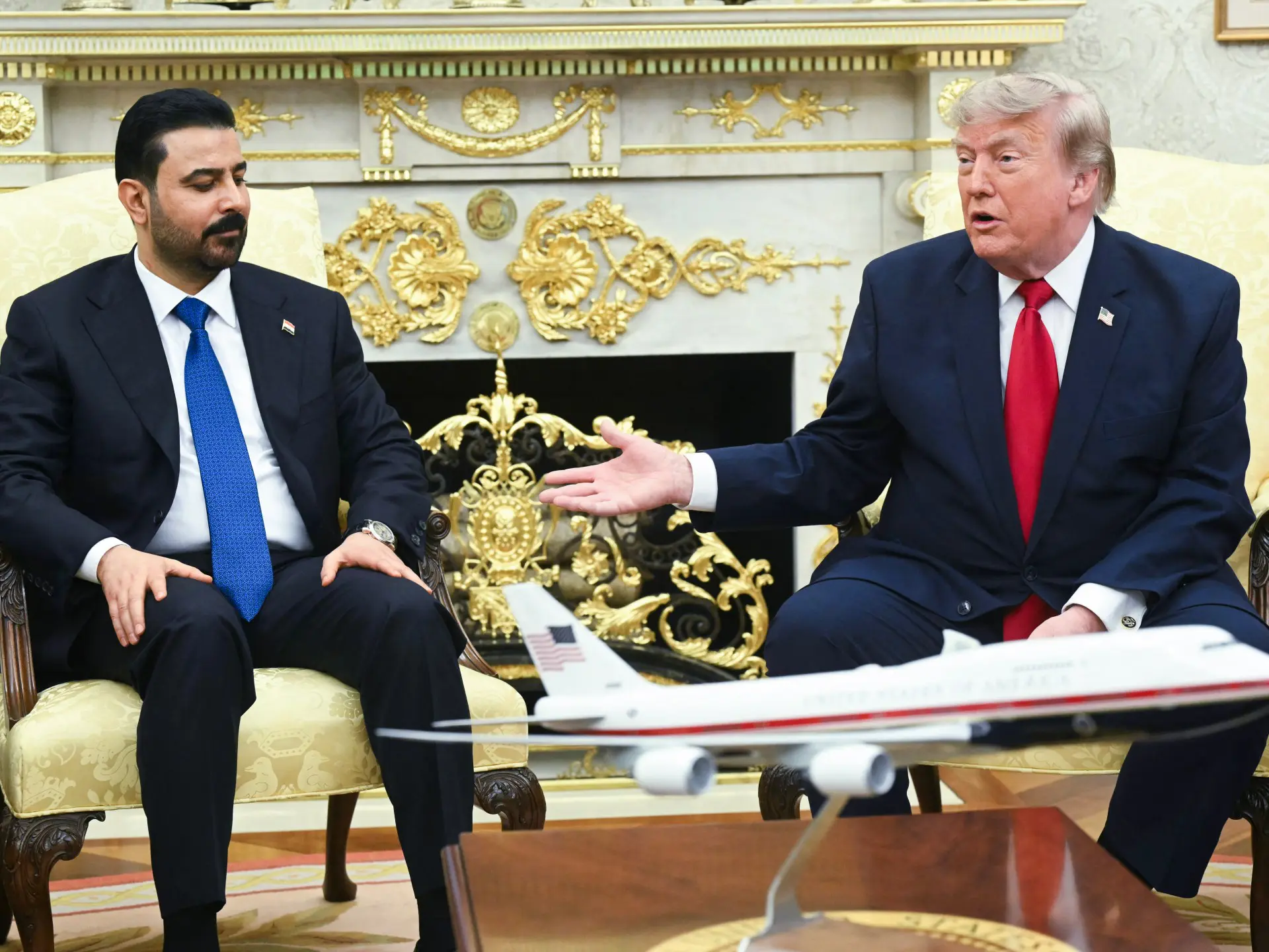 President Donald Trump welcomed Iraq’s new Prime Minister Ali al-Zaidi to the White House Tuesday, hailing their “tremendous chemistry” and touting closer U.S.-Iraq ties, expanded oil production and new business deals with American companies.