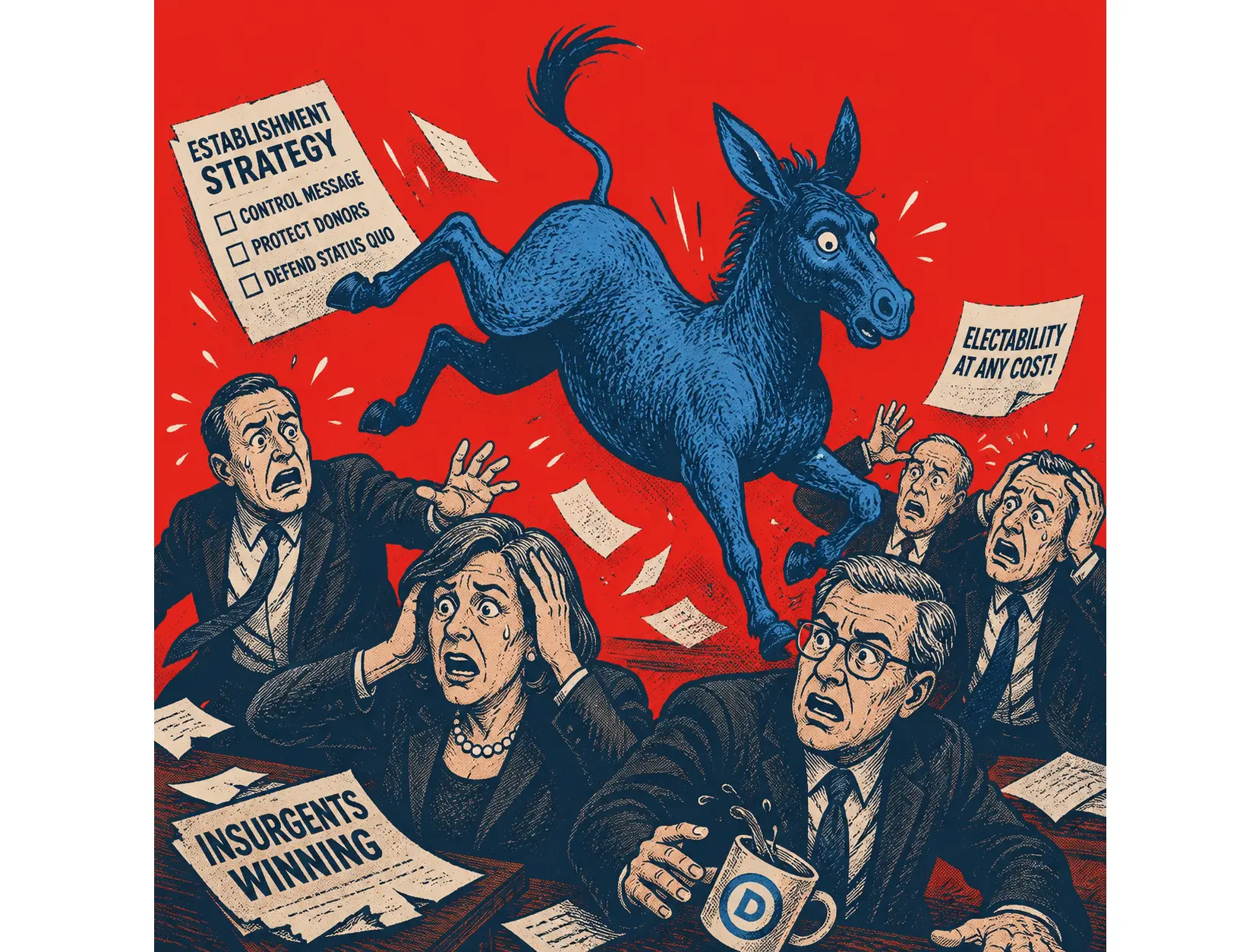 Why Democratic Insurgents keep winning despite establishment resistance