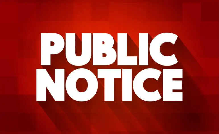 The following are public notices from the City of Dearborn
