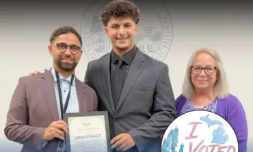 Crestwood student Ahmad Bazzi a winner in Michigan's “I Voted” sticker contest