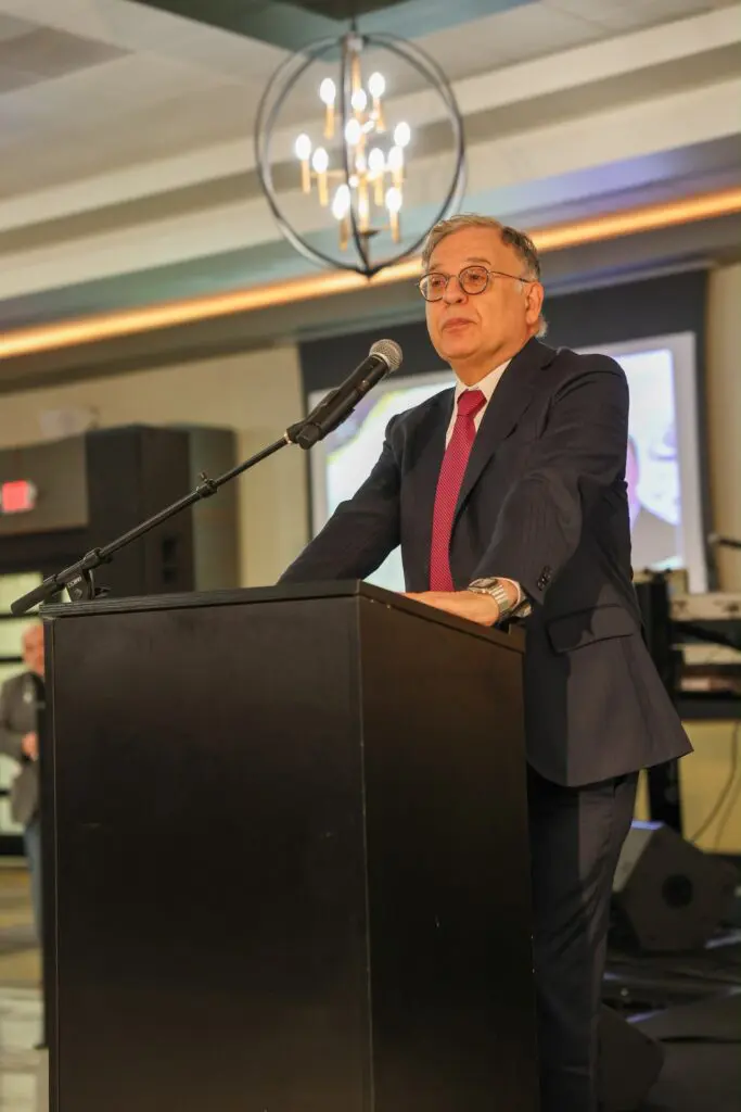 Keynote speaker, Dr. Wael Sakr, dean of the Wayne State University School of Medicine.