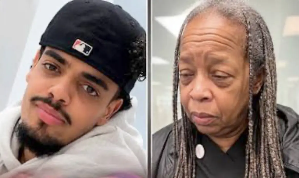The late Hezam Hussein and the African American woman he tried to help on the Lodge Freeway on Saturday.