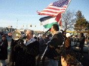 تظاهرات حاشدة فـي منطقة ديترويت تندد بالحرب على غزة والمذابح الإسرائيلية
