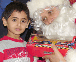 With video: Santa Claus visits south-end school