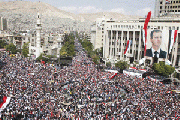 Syrians rally in Damascus in support of Assad