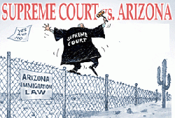 U.S. high court delivers mixed verdict on Arizona immigration law