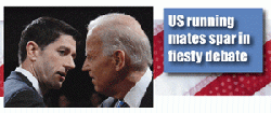 VP debate spirited and revealing: Biden applies tourniquet