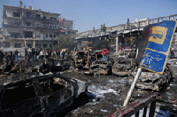 Deadly terrorist attacks rock central Damascus