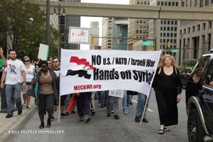 Local communities align at anti-war rally in downtown Detroit