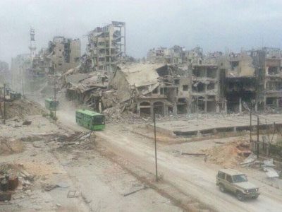 Old City of Homs under Syrian Army control
