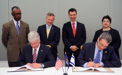 Michigan and Israel sign industrial  collaboration agreement