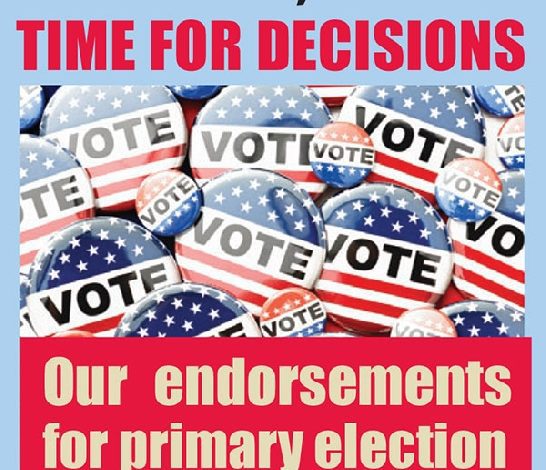 Our endorsements for the  August 5 primary