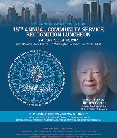 Jimmy Carter to speak at Islamic convention in Detroit