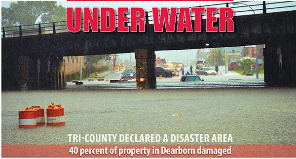 Emergency declared after disastrous floods, 40 percent of property in Dearborn damaged