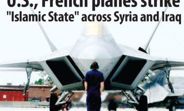 French, U.S. planes strike "Islamic State" across Syria and Iraq, Britain to join coalition