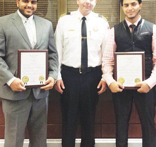 Dearborn Fire Department honors  Arab men who helped rescue victim