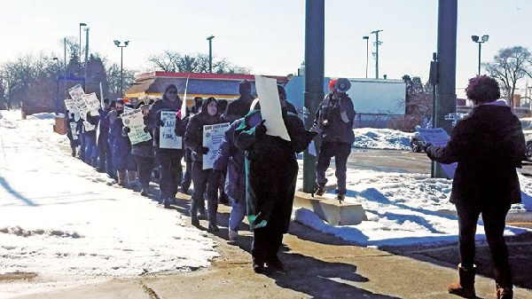 Department of Human Services employees protest understaffing