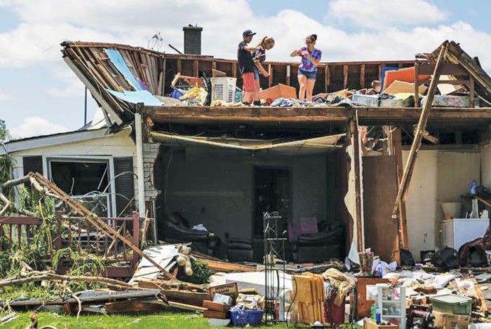 Homes and buildings damaged after tornadoes hit the region