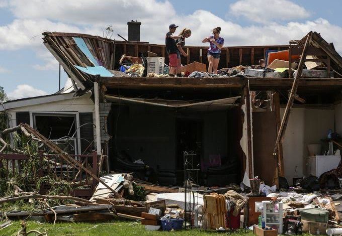 Homes and buildings damaged after tornados hit Michigan