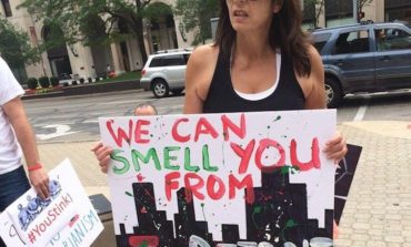 Arab Americans demonstrate in support of "You Stink" protesters