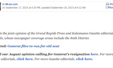 MLive newspapers publish joint editorial against expelled Rep. Gamrat’s re-election bid