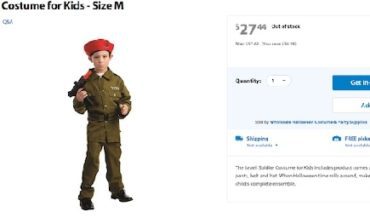 Walmart takes down Israeli soldier costume after outrage