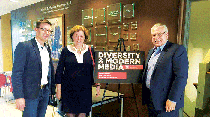 Publisher Siblani lectures on media diversity at University of Nebraska