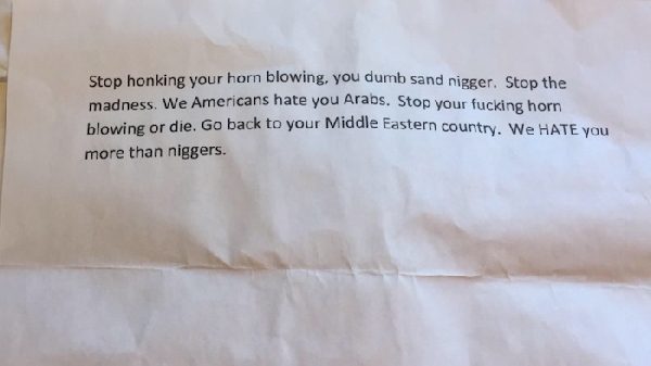Dearborn Heights Police investigating neighbor’s threatening letters against Muslim family