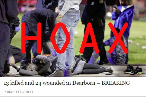 Hoax story claims mass shooting occurred in Dearborn