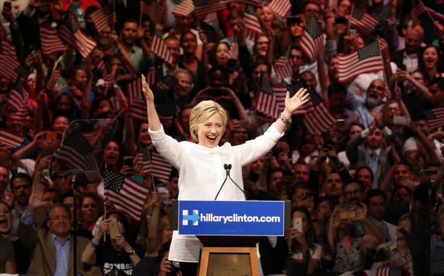 Hillary Clinton declares victory in Democratic race