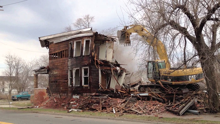 Detroit blight removal plan tears down 10,000th vacant house