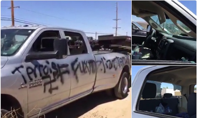 Muslim man’s car vandalized, damaged