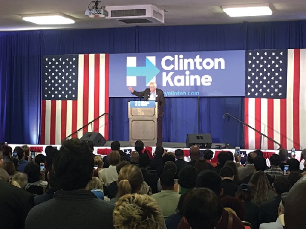 Sanders returns to Michigan to rally voters behind Clinton