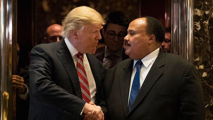 Trump meets with Martin Luther King III