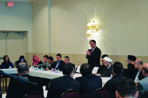 Attendees at the Islamic Center of America