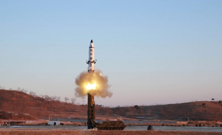 North Korea fires missile that lands in sea near Russia
