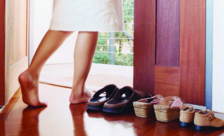 Six reasons to remove your shoes inside your home