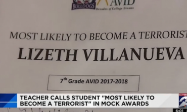 Texas teacher disciplined after giving student 'terrorist' award