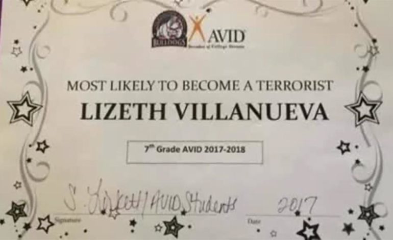 Texas teacher let go for giving mock ‘terrorist’ award to student