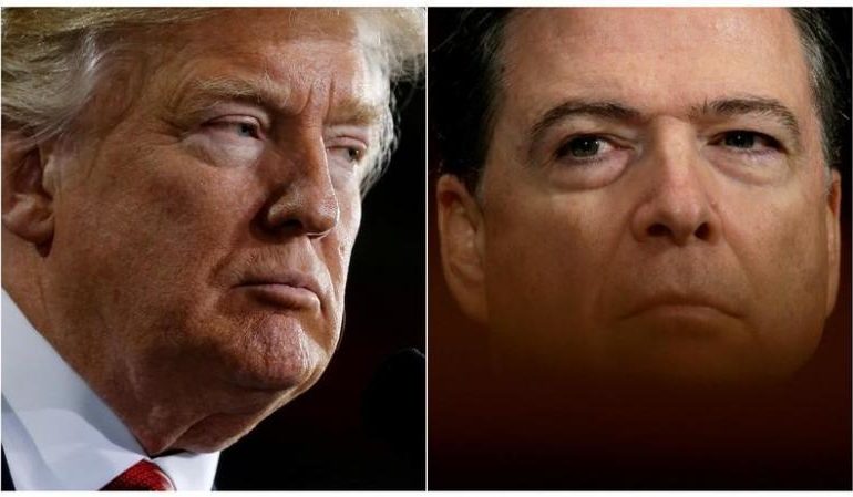 Trump: No tape conversations with former FBI head Comey