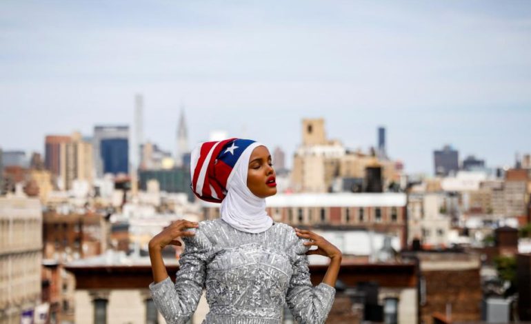 From refugee camp to runway, hijab-wearing model breaks barriers