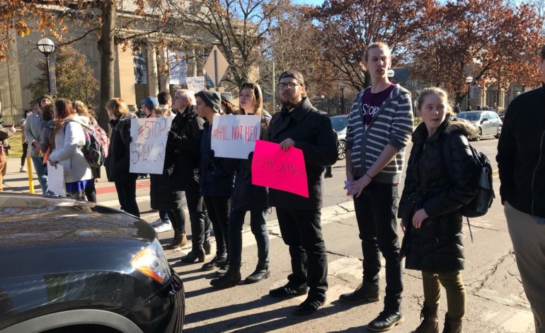 University of Michigan students walk out of class protesting talks with white nationalist