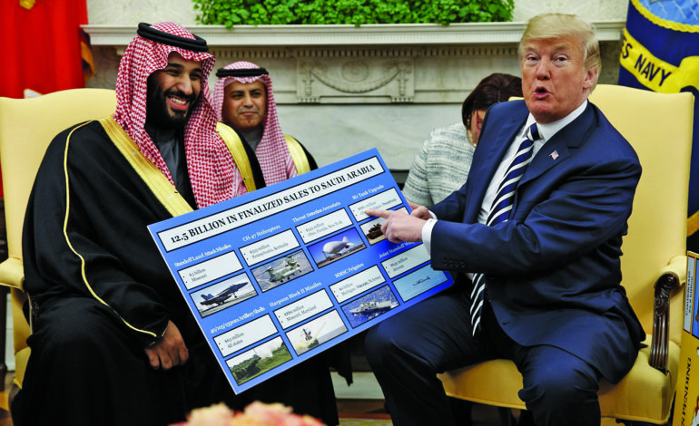 Trump’s red-carpet reception for Saudi crown prince: Give us your money!